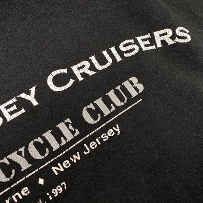 【中古品】【メンズ】 HANES ヘインズ NORTH JERSEY CRUISERS MOTORCYCLE CLUB S/S TEE ノース ジャージー クルーザーズ モーターサイクル クラブ 半袖Tシャツ 146-260801-as-28-izu サイズ：L カラー：ブラック 万代Net店