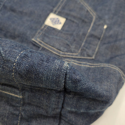 【中古品】【メンズ/レディース】 POST O'ALLS ポストオーバーオールズ USA製 DENIM TOTE BAG デニム トート バッグ カバン 鞄 188-260527-cs-13-izu カラー：インディゴ×グリーン 万代Net店