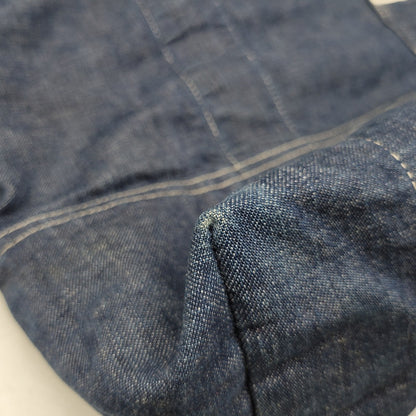 【中古品】【メンズ/レディース】 POST O'ALLS ポストオーバーオールズ USA製 DENIM TOTE BAG デニム トート バッグ カバン 鞄 188-260527-cs-13-izu カラー：インディゴ×グリーン 万代Net店