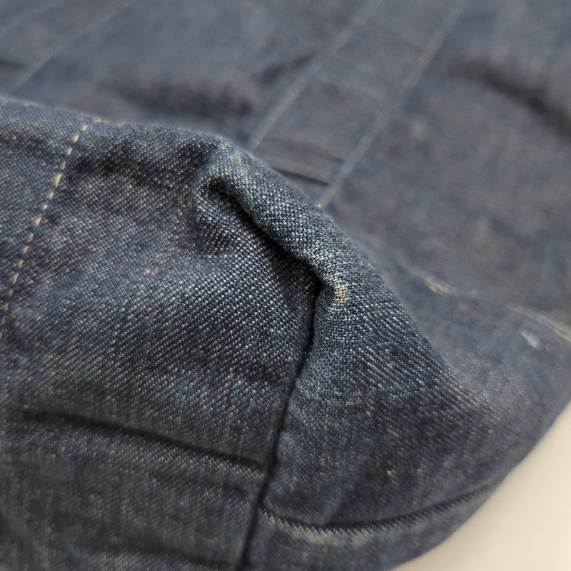 【中古品】【メンズ/レディース】 POST O'ALLS ポストオーバーオールズ USA製 DENIM TOTE BAG デニム トート バッグ カバン 鞄 188-260527-cs-13-izu カラー：インディゴ×グリーン 万代Net店