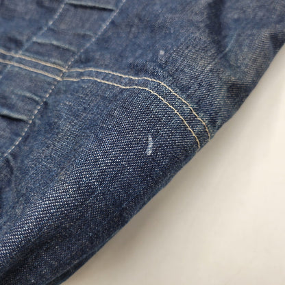 【中古品】【メンズ/レディース】 POST O'ALLS ポストオーバーオールズ USA製 DENIM TOTE BAG デニム トート バッグ カバン 鞄 188-260527-cs-13-izu カラー：インディゴ×グリーン 万代Net店