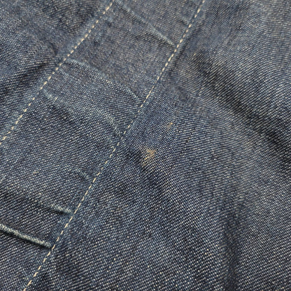 【中古品】【メンズ/レディース】 POST O'ALLS ポストオーバーオールズ USA製 DENIM TOTE BAG デニム トート バッグ カバン 鞄 188-260527-cs-13-izu カラー：インディゴ×グリーン 万代Net店