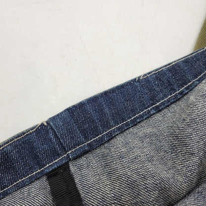 【中古品】【メンズ/レディース】 POST O'ALLS ポストオーバーオールズ USA製 DENIM TOTE BAG デニム トート バッグ カバン 鞄 188-260527-cs-13-izu カラー：インディゴ×グリーン 万代Net店
