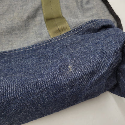 【中古品】【メンズ/レディース】 POST O'ALLS ポストオーバーオールズ USA製 DENIM TOTE BAG デニム トート バッグ カバン 鞄 188-260527-cs-13-izu カラー：インディゴ×グリーン 万代Net店