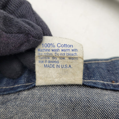 【中古品】【メンズ/レディース】 POST O'ALLS ポストオーバーオールズ USA製 DENIM TOTE BAG デニム トート バッグ カバン 鞄 188-260527-cs-13-izu カラー：インディゴ×グリーン 万代Net店