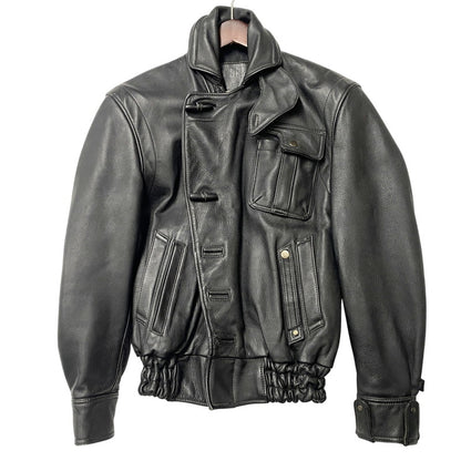 【中古品】【メンズ】 KADOYA カドヤ GOD SPEED 2857 LEATHER RIDERS JACKET ゴッドスピード レザー ライダースジャケット 145-260519-as-15-izu サイズ：M カラー：ブラック 万代Net店