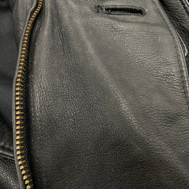 【中古品】【メンズ】 KADOYA カドヤ GOD SPEED 2857 LEATHER RIDERS JACKET ゴッドスピード レザー ライダースジャケット 145-260519-as-15-izu サイズ：M カラー：ブラック 万代Net店
