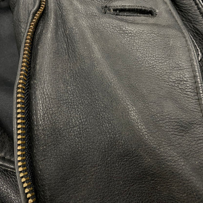 【中古品】【メンズ】 KADOYA カドヤ GOD SPEED 2857 LEATHER RIDERS JACKET ゴッドスピード レザー ライダースジャケット 145-260519-as-15-izu サイズ：M カラー：ブラック 万代Net店