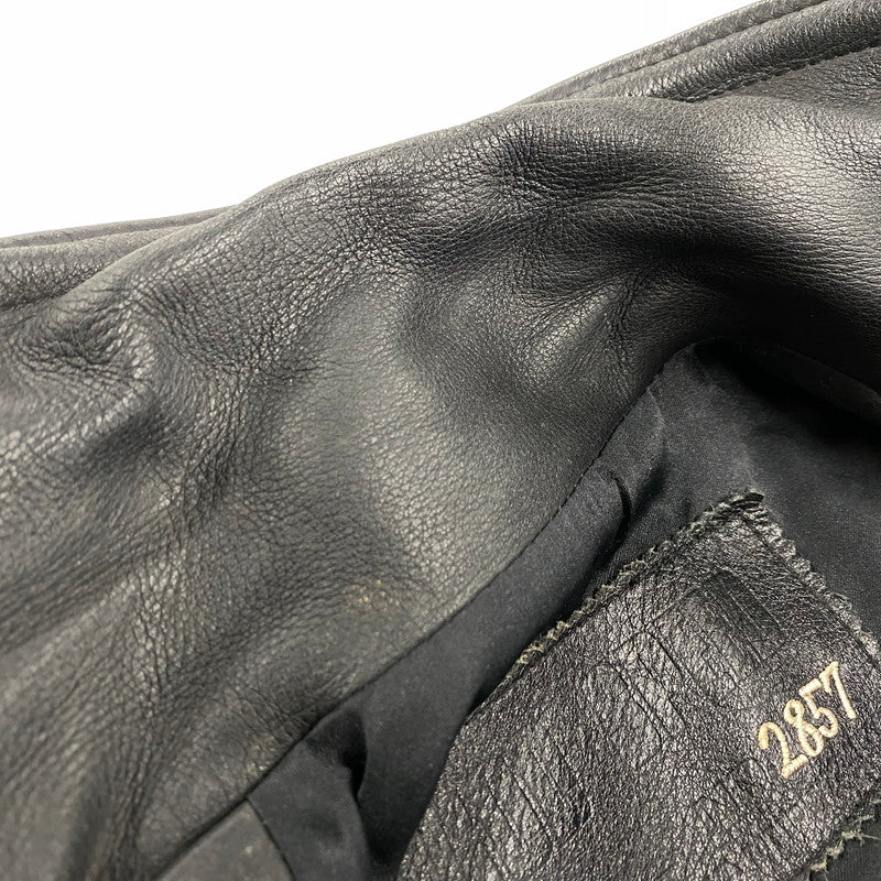 【中古品】【メンズ】 KADOYA カドヤ GOD SPEED 2857 LEATHER RIDERS JACKET ゴッドスピード レザー ライダースジャケット 145-260519-as-15-izu サイズ：M カラー：ブラック 万代Net店