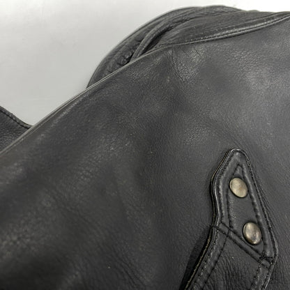 【中古品】【メンズ】 KADOYA カドヤ GOD SPEED 2857 LEATHER RIDERS JACKET ゴッドスピード レザー ライダースジャケット 145-260519-as-15-izu サイズ：M カラー：ブラック 万代Net店