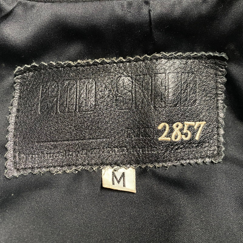 【中古品】【メンズ】 KADOYA カドヤ GOD SPEED 2857 LEATHER RIDERS JACKET ゴッドスピード レザー ライダースジャケット 145-260519-as-15-izu サイズ：M カラー：ブラック 万代Net店