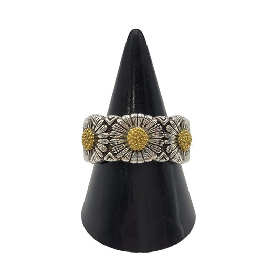 【中古品】【メンズ/レディース】 UNKNOWN アンノウン S990 DESIGN RING デザイン リング アクセサリー 192-260606-ya-13-izu カラー：シルバー×ゴールド 万代Net店