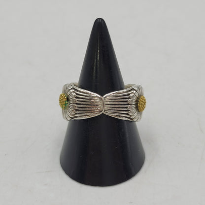 【中古品】【メンズ/レディース】 UNKNOWN アンノウン S990 DESIGN RING デザイン リング アクセサリー 192-260606-ya-13-izu カラー：シルバー×ゴールド 万代Net店