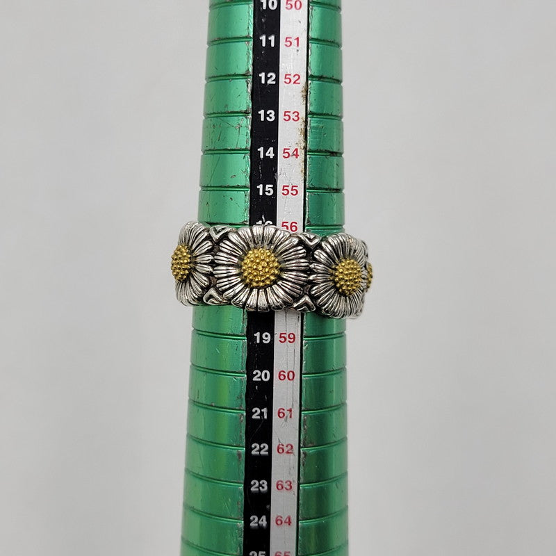 【中古品】【メンズ/レディース】 UNKNOWN アンノウン S990 DESIGN RING デザイン リング アクセサリー 192-260606-ya-13-izu カラー：シルバー×ゴールド 万代Net店