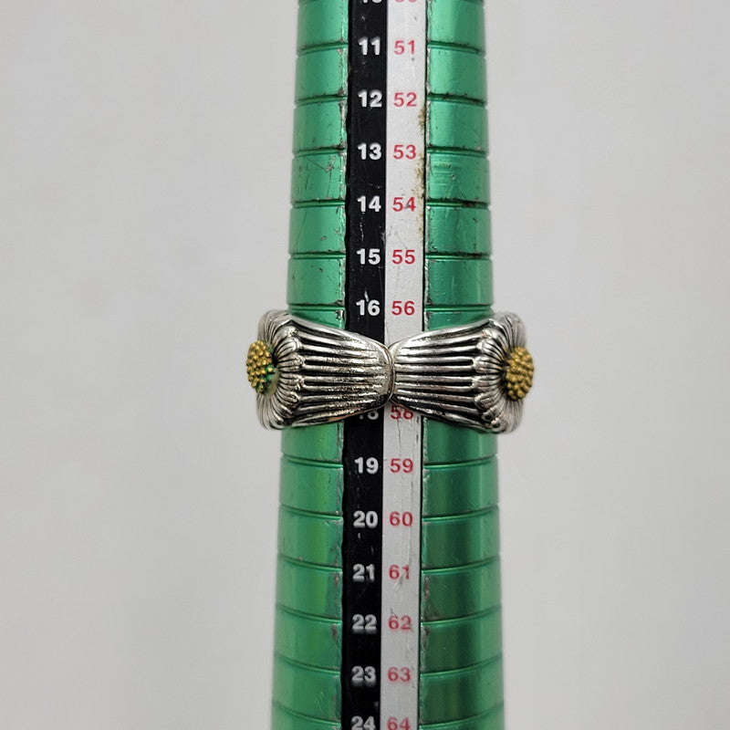 【中古品】【メンズ/レディース】 UNKNOWN アンノウン S990 DESIGN RING デザイン リング アクセサリー 192-260606-ya-13-izu カラー：シルバー×ゴールド 万代Net店