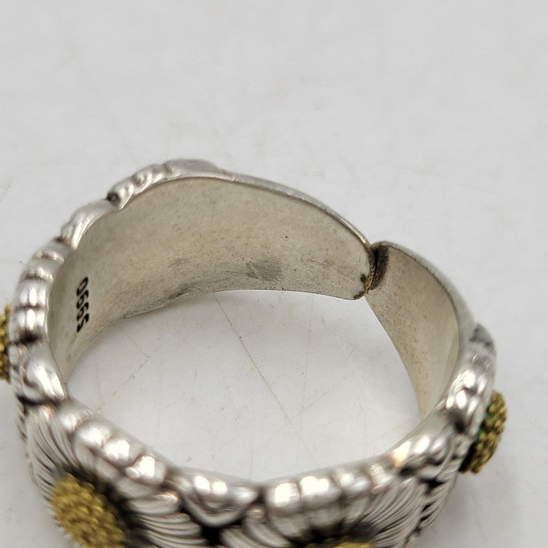 【中古品】【メンズ/レディース】 UNKNOWN アンノウン S990 DESIGN RING デザイン リング アクセサリー 192-260606-ya-13-izu カラー：シルバー×ゴールド 万代Net店