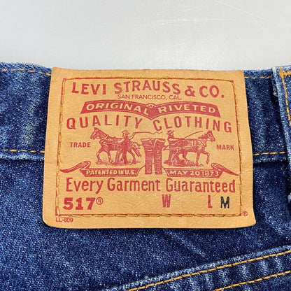 【中古品】【メンズ】 LEVI'S リーバイス 11517-0216 刻印230 メキシコ製 2001年製 00SS 517 BOOT CUT SLIM FIT DENIM PANTS ブーツ カット スリム フィット デニム パンツ ボトムス ズボン 157-260719-cs-11-izu サイズ：M カラー：インディゴ 万代Net店
