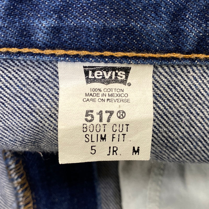 【中古品】【メンズ】 LEVI'S リーバイス 11517-0216 刻印230 メキシコ製 2001年製 00SS 517 BOOT CUT SLIM FIT DENIM PANTS ブーツ カット スリム フィット デニム パンツ ボトムス ズボン 157-260719-cs-11-izu サイズ：M カラー：インディゴ 万代Net店