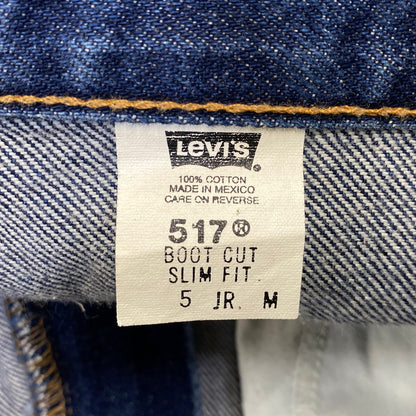 【中古品】【メンズ】 LEVI'S リーバイス 11517-0216 刻印230 メキシコ製 2001年製 00SS 517 BOOT CUT SLIM FIT DENIM PANTS ブーツ カット スリム フィット デニム パンツ ボトムス ズボン 157-260719-cs-11-izu サイズ：M カラー：インディゴ 万代Net店
