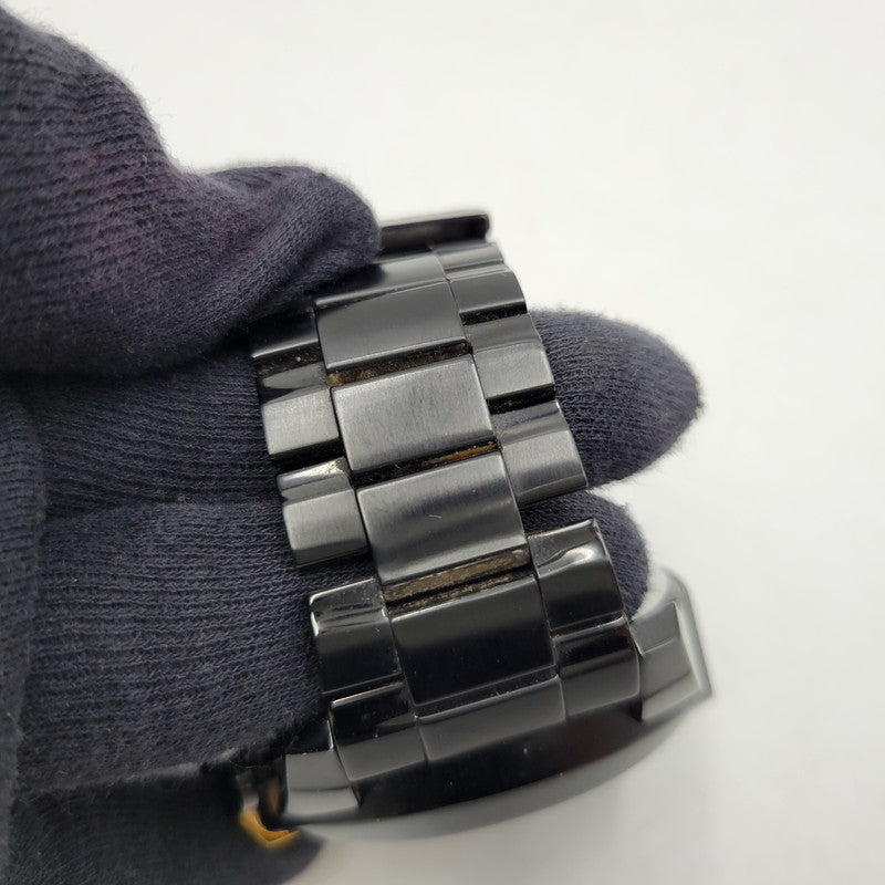 【中古品】【メンズ/レディース】 DIESEL ディーゼル DZ-4309 QUARTZ WATCH クオーツ ウォッチ 腕時計 時計 197-260602-ya-04-izu カラー：ブラック×ゴールド 万代Net店