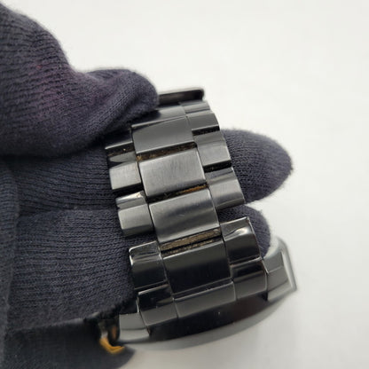 【中古品】【メンズ/レディース】 DIESEL ディーゼル DZ-4309 QUARTZ WATCH クオーツ ウォッチ 腕時計 時計 197-260602-ya-04-izu カラー：ブラック×ゴールド 万代Net店