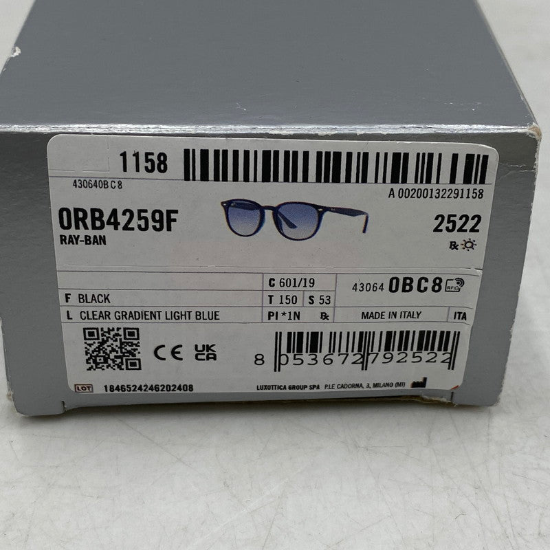 【中古品】【メンズ/レディース】 RAY-BAN レイバン RB4259-F SUNGLASSES サングラス 203-260520-cs-10-izu サイズ：53口20-150 カラー：ブラック×ブルー 万代Net店