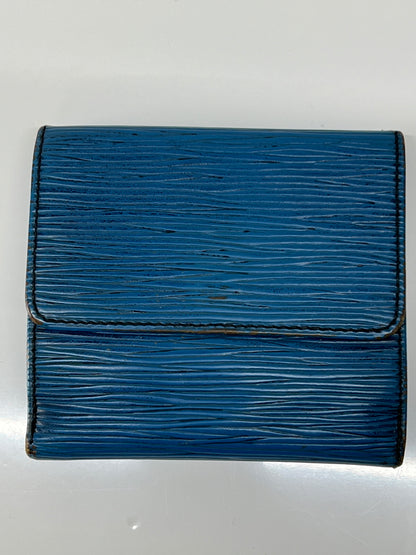 【現状渡し品】【メンズ/レディース】 LOUIS VUITTON ルイ・ヴィトン エピ ポルトモネ ビエ カルト クレディ M63485 Wホック 三つ折り財布 178-260703-kk-01-hon カラー：トレドブルー 万代Net店