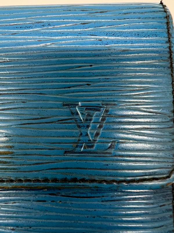 【現状渡し品】【メンズ/レディース】 LOUIS VUITTON ルイ・ヴィトン エピ ポルトモネ ビエ カルト クレディ M63485 Wホック 三つ折り財布 178-260703-kk-01-hon カラー：トレドブルー 万代Net店