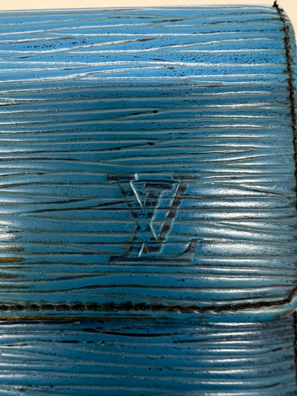 【現状渡し品】【メンズ/レディース】 LOUIS VUITTON ルイ・ヴィトン エピ ポルトモネ ビエ カルト クレディ M63485 Wホック 三つ折り財布 178-260703-kk-01-hon カラー：トレドブルー 万代Net店