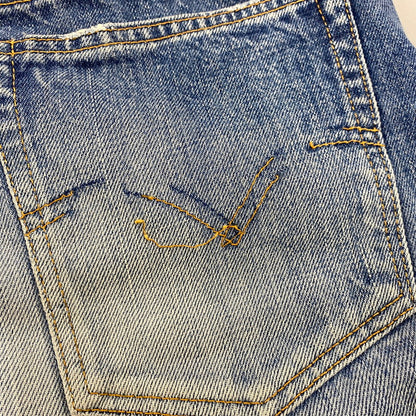 【中古品】【メンズ】 DOUBLE WORKS ダブルワークス ZIPFLY DENIM PANTS ジップ フライ デニム パンツ ボトムス ズボン 156-260527-cs-08-izu サイズ：34 カラー：インディゴ 万代Net店