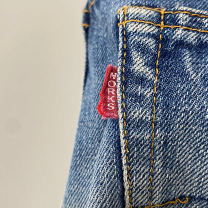 【中古品】【メンズ】 DOUBLE WORKS ダブルワークス ZIPFLY DENIM PANTS ジップ フライ デニム パンツ ボトムス ズボン 156-260527-cs-08-izu サイズ：34 カラー：インディゴ 万代Net店