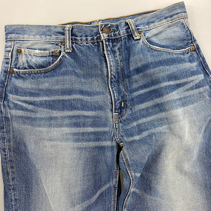 【中古品】【メンズ】 DOUBLE WORKS ダブルワークス ZIPFLY DENIM PANTS ジップ フライ デニム パンツ ボトムス ズボン 156-260527-cs-08-izu サイズ：34 カラー：インディゴ 万代Net店