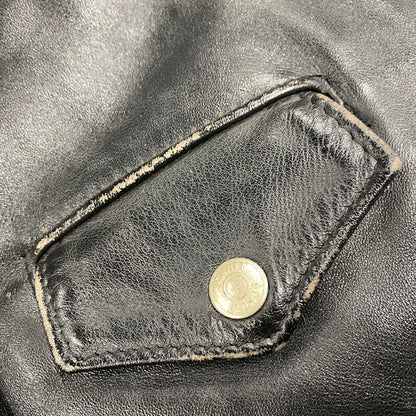 【中古品】【メンズ】 SCHOTT ショット 618H BNDL USA製 80S HORSEHIDE LEATHER DOUBLE RIDERS JACKET ホースハイド レザー ダブル ライダース レザージャケット アウター 145-260520-cs-16-izu サイズ：36 カラー：ブラック 万代Net店