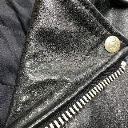 【中古品】【メンズ】 SCHOTT ショット 618H BNDL USA製 80S HORSEHIDE LEATHER DOUBLE RIDERS JACKET ホースハイド レザー ダブル ライダース レザージャケット アウター 145-260520-cs-16-izu サイズ：36 カラー：ブラック 万代Net店