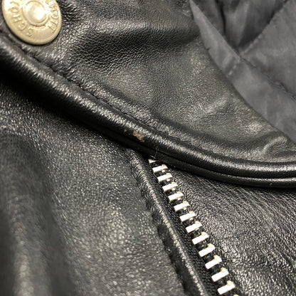 【中古品】【メンズ】 SCHOTT ショット 618H BNDL USA製 80S HORSEHIDE LEATHER DOUBLE RIDERS JACKET ホースハイド レザー ダブル ライダース レザージャケット アウター 145-260520-cs-16-izu サイズ：36 カラー：ブラック 万代Net店