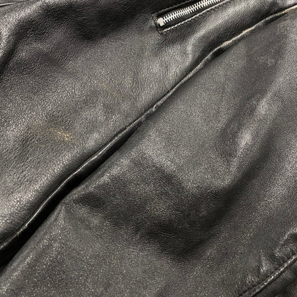 【中古品】【メンズ】 SCHOTT ショット 618H BNDL USA製 80S HORSEHIDE LEATHER DOUBLE RIDERS JACKET ホースハイド レザー ダブル ライダース レザージャケット アウター 145-260520-cs-16-izu サイズ：36 カラー：ブラック 万代Net店