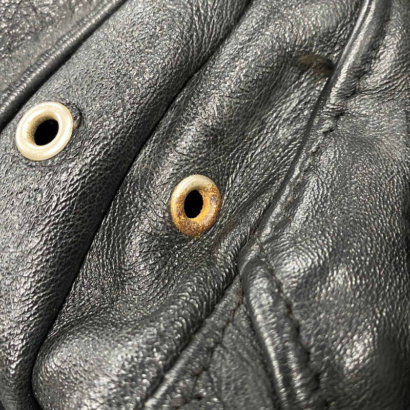 【中古品】【メンズ】 SCHOTT ショット 618H BNDL USA製 80S HORSEHIDE LEATHER DOUBLE RIDERS JACKET ホースハイド レザー ダブル ライダース レザージャケット アウター 145-260520-cs-16-izu サイズ：36 カラー：ブラック 万代Net店