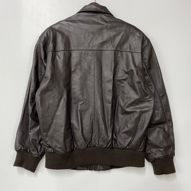 【中古品】【メンズ】 SUB URBAN サブアーバン 90S COW LEATHER BLOUSON JACKET カウ レザー ブルゾン ジャケット アウター 146-260527-cs-10-izu サイズ：L カラー：ブラウン 万代Net店