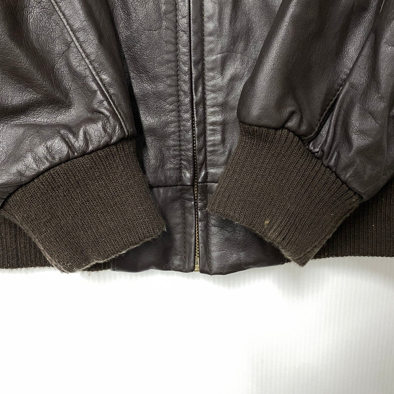 【中古品】【メンズ】 SUB URBAN サブアーバン 90S COW LEATHER BLOUSON JACKET カウ レザー ブルゾン ジャケット アウター 146-260527-cs-10-izu サイズ：L カラー：ブラウン 万代Net店
