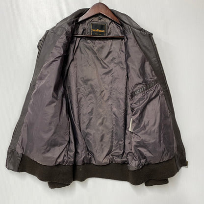 【中古品】【メンズ】 SUB URBAN サブアーバン 90S COW LEATHER BLOUSON JACKET カウ レザー ブルゾン ジャケット アウター 146-260527-cs-10-izu サイズ：L カラー：ブラウン 万代Net店