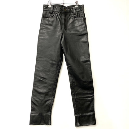 【中古品】【メンズ】 VANSON バンソン USA製 LEATHER RIDERS PANTS レザー ライダース パンツ ボトムス ズボン 156-260520-cs-17-izu サイズ：30 カラー：ブラック 万代Net店