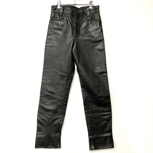 【中古品】【メンズ】 VANSON バンソン USA製 LEATHER RIDERS PANTS レザー ライダース パンツ ボトムス ズボン 156-260520-cs-17-izu サイズ：30 カラー：ブラック 万代Net店