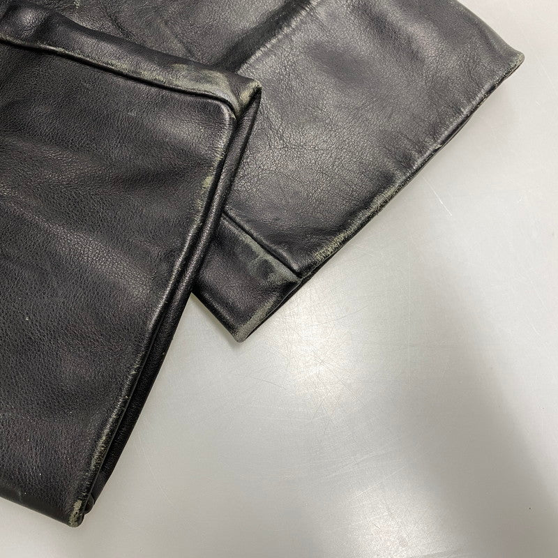 【中古品】【メンズ】 VANSON バンソン USA製 LEATHER RIDERS PANTS レザー ライダース パンツ ボトムス ズボン 156-260520-cs-17-izu サイズ：30 カラー：ブラック 万代Net店