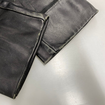 【中古品】【メンズ】 VANSON バンソン USA製 LEATHER RIDERS PANTS レザー ライダース パンツ ボトムス ズボン 156-260520-cs-17-izu サイズ：30 カラー：ブラック 万代Net店