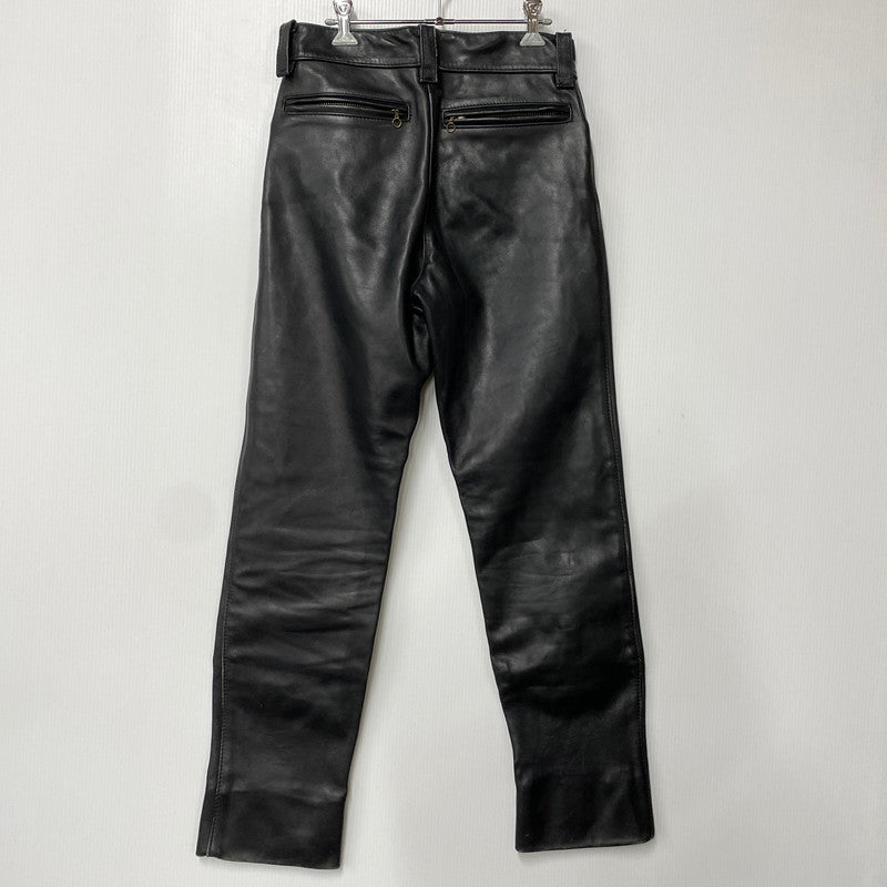 【中古品】【メンズ】 VANSON バンソン USA製 LEATHER RIDERS PANTS レザー ライダース パンツ ボトムス ズボン 156-260520-cs-17-izu サイズ：30 カラー：ブラック 万代Net店