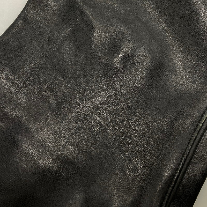 【中古品】【メンズ】 VANSON バンソン USA製 LEATHER RIDERS PANTS レザー ライダース パンツ ボトムス ズボン 156-260520-cs-17-izu サイズ：30 カラー：ブラック 万代Net店