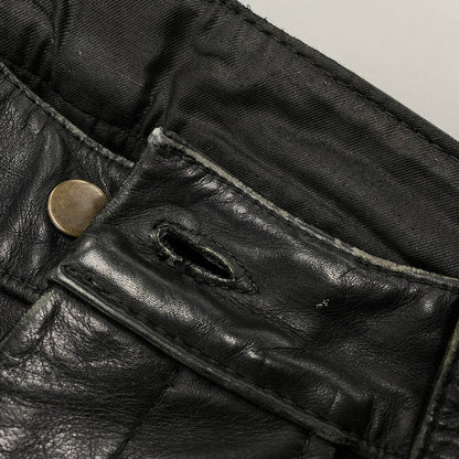【中古品】【メンズ】 VANSON バンソン USA製 LEATHER RIDERS PANTS レザー ライダース パンツ ボトムス ズボン 156-260520-cs-17-izu サイズ：30 カラー：ブラック 万代Net店