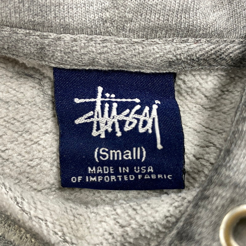 【現状渡し品】【メンズ】 OLD STUSSY オールドステューシー 紺タグ SUPER STUSSY HOODED SWEATSHIRT スーパー ステューシー フーデッド スウェットシャツ トップス 長袖 142-260521-ya-07-izu サイズ：S カラー：グレー 万代Net店