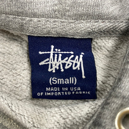【現状渡し品】【メンズ】 OLD STUSSY オールドステューシー 紺タグ SUPER STUSSY HOODED SWEATSHIRT スーパー ステューシー フーデッド スウェットシャツ トップス 長袖 142-260521-ya-07-izu サイズ：S カラー：グレー 万代Net店