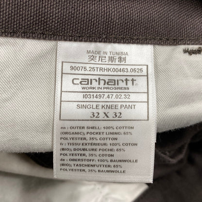 【中古品】【メンズ】 CARHARTT WIP カーハートダブリューアイピー I031497 SINGLE KNEE PANT シングル ニー パンツ ボトムス 153-260522-kh-07-izu サイズ：32×32 カラー：ブラウン 万代Net店